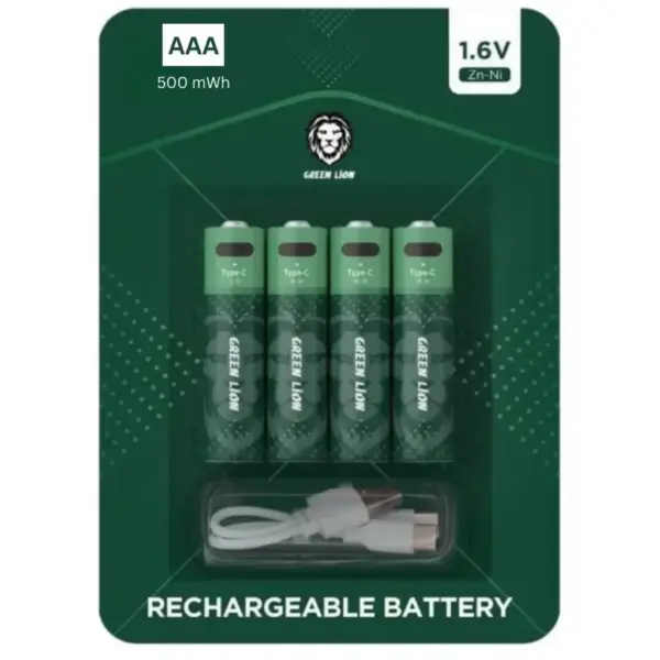 GREEN RECHARGEABLE BATTERY 1.6V | AAA